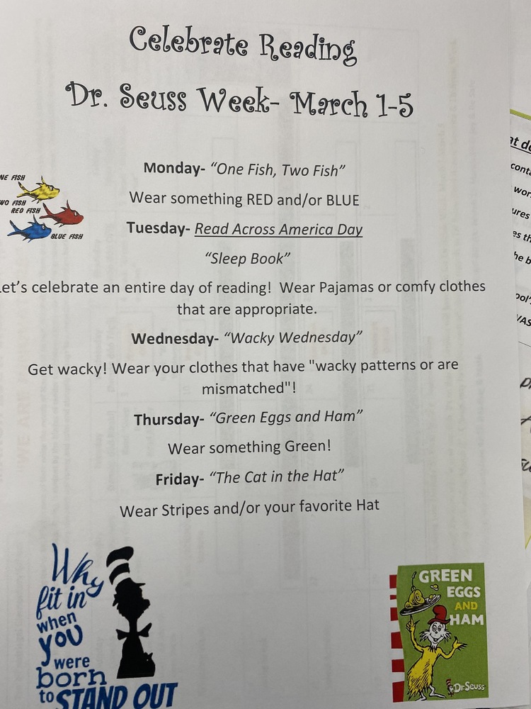 Activities for Dr. Seuss Week