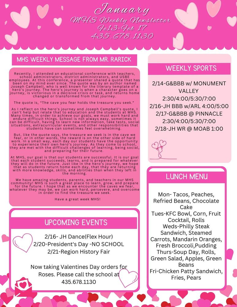 MHS Weekly Newsletter