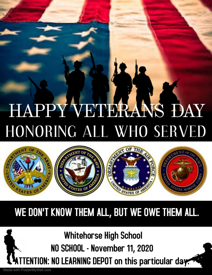 Flyer for Veteran's Day