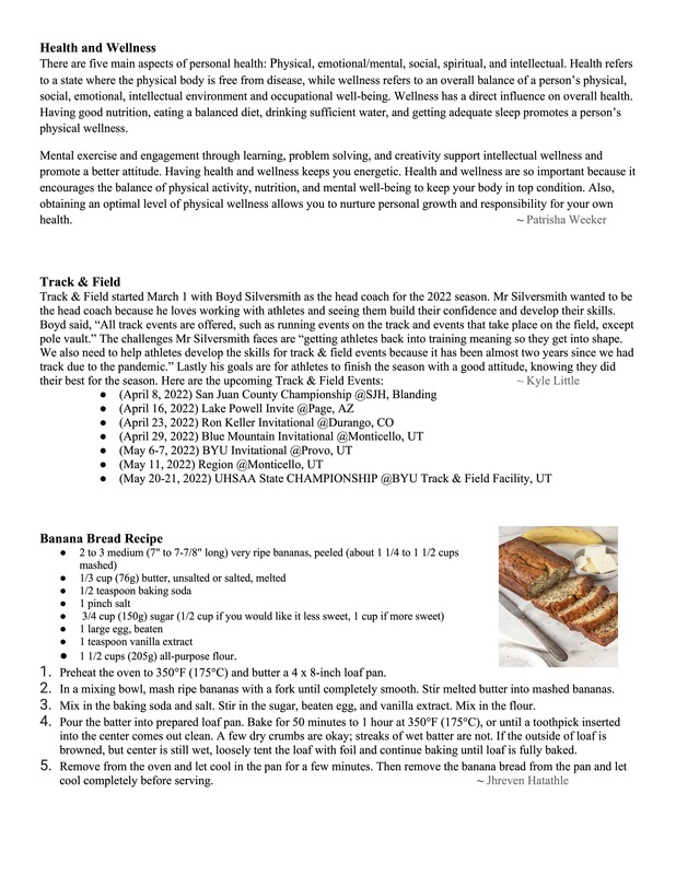 April Newsletter, page 2